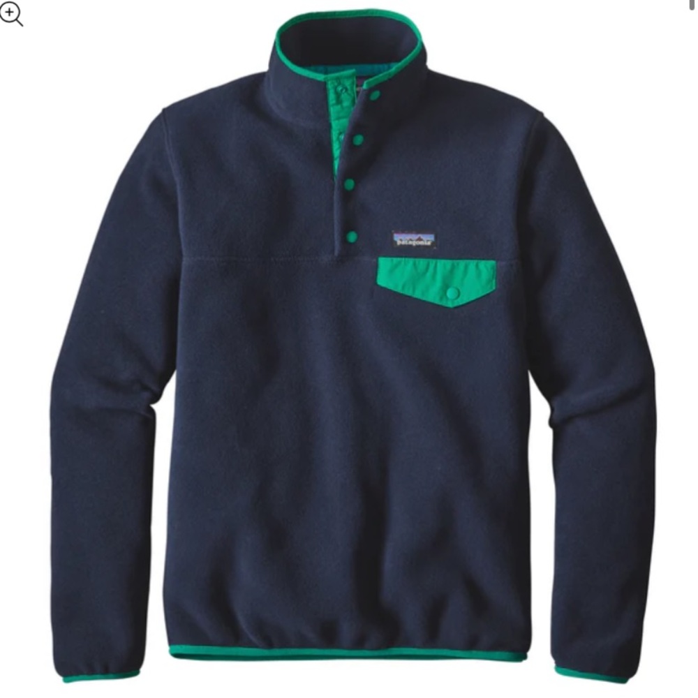 Patagonia Women’s Lightweight Synchilla Snap-T Pullover in Navy Blue - Size M